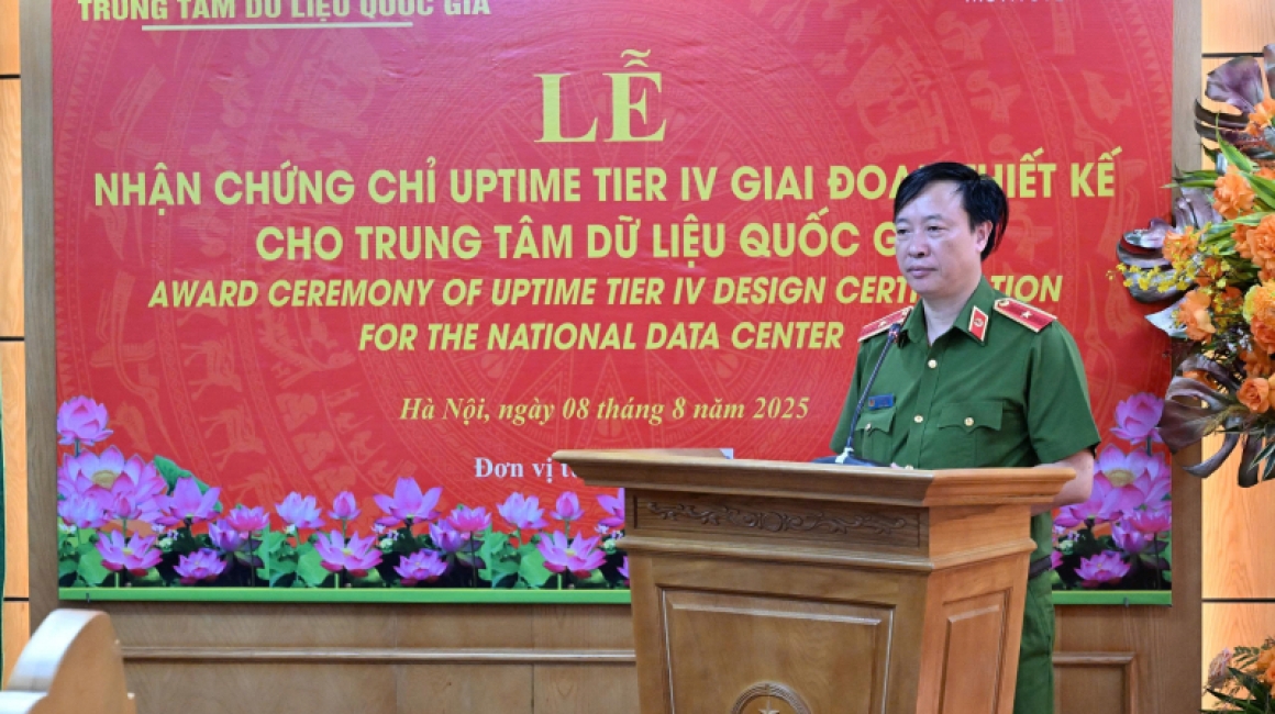 TRUNG TÂM DỮ LIỆU QUỐC GIA NHẬN CHỨNG CHỈ QUỐC TẾ CẤP ĐỘ 4 CHO GIAI ĐOẠN THIẾT KẾ