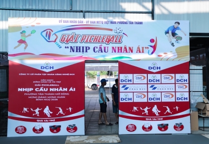 DCH ĐỒNG HÀNH TÀI TRỢ GIẢI PICKLEBALL “NHỊP CẦU NHÂN ÁI” – LAN TỎA GIÁ TRỊ NHÂN VĂN TẠI PHƯỜNG TÂN THÀNH